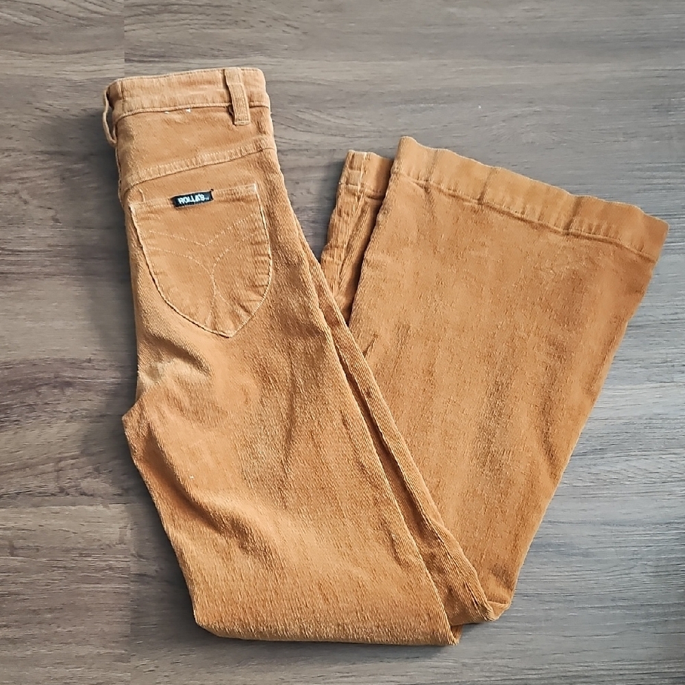 ROLLA'S Women's Orange Eastcoast Flare Pants Size 25 - Picture 4 of 6